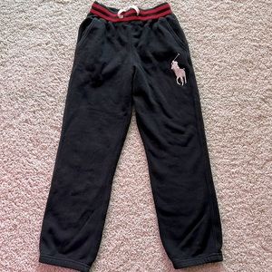 Like New POLO Ralph Lauren boy black pants Size: S (8)
